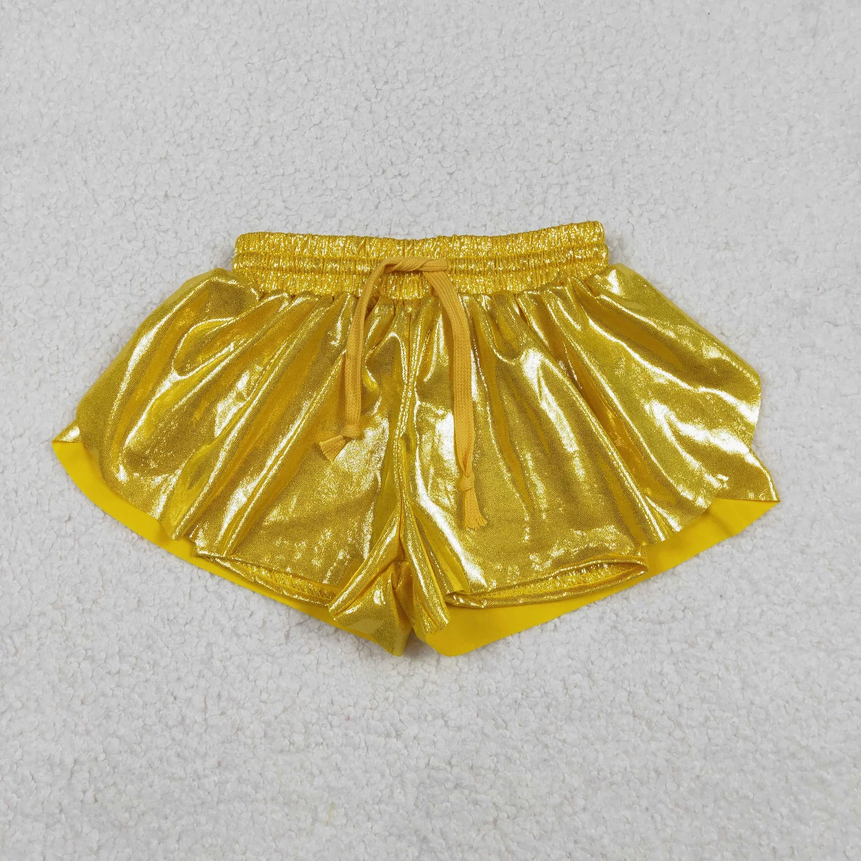 Baby Clothing Yellow - Wholesale Baby Girl Kids Leather Shorts