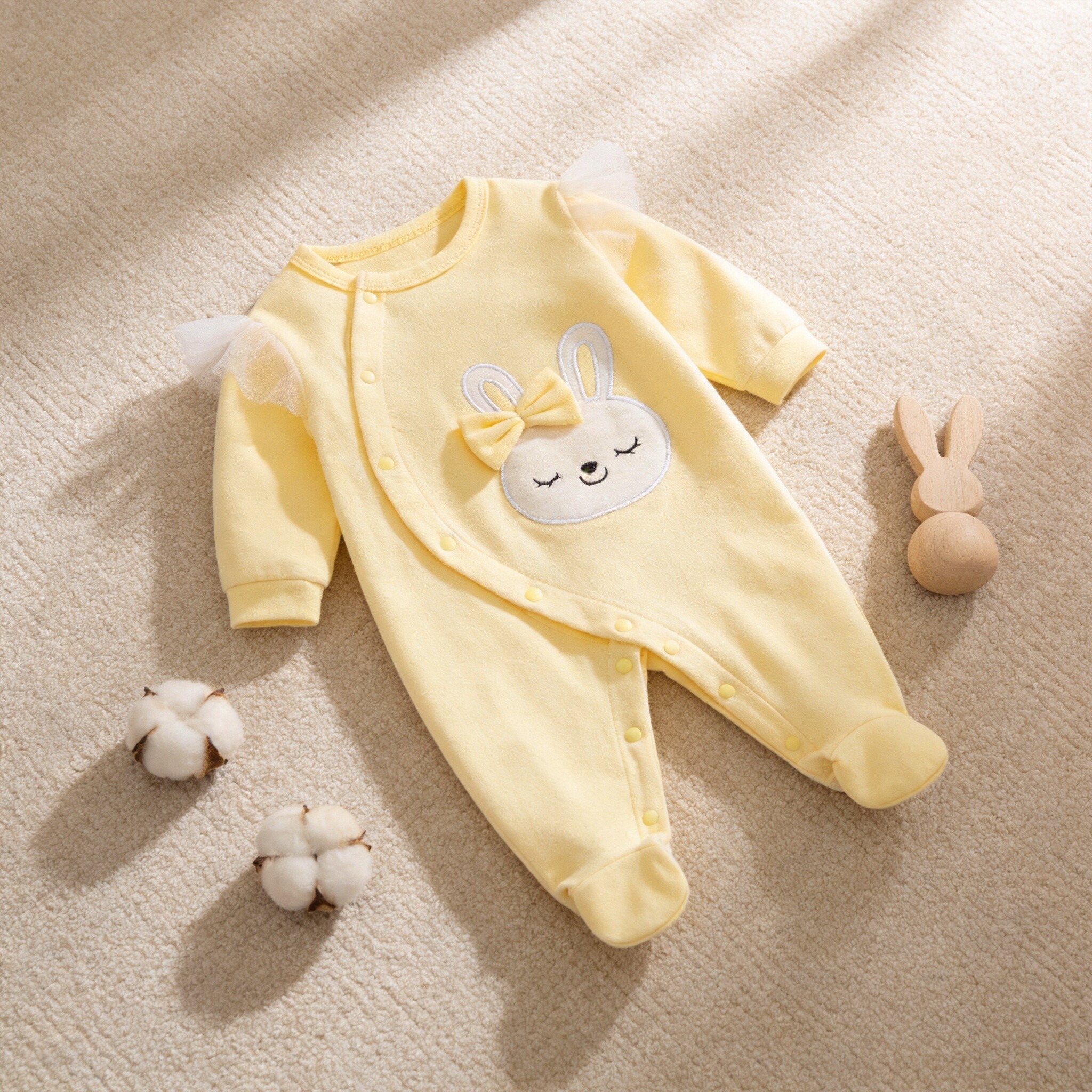 Baby Clothing Yellow - Newborn baby girl spring & fall