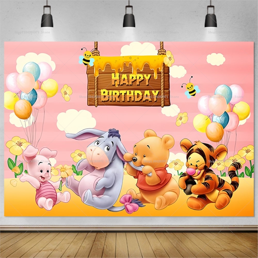 Baby Clothing Easter - Disney Winnie the Pooh Backdrops Children