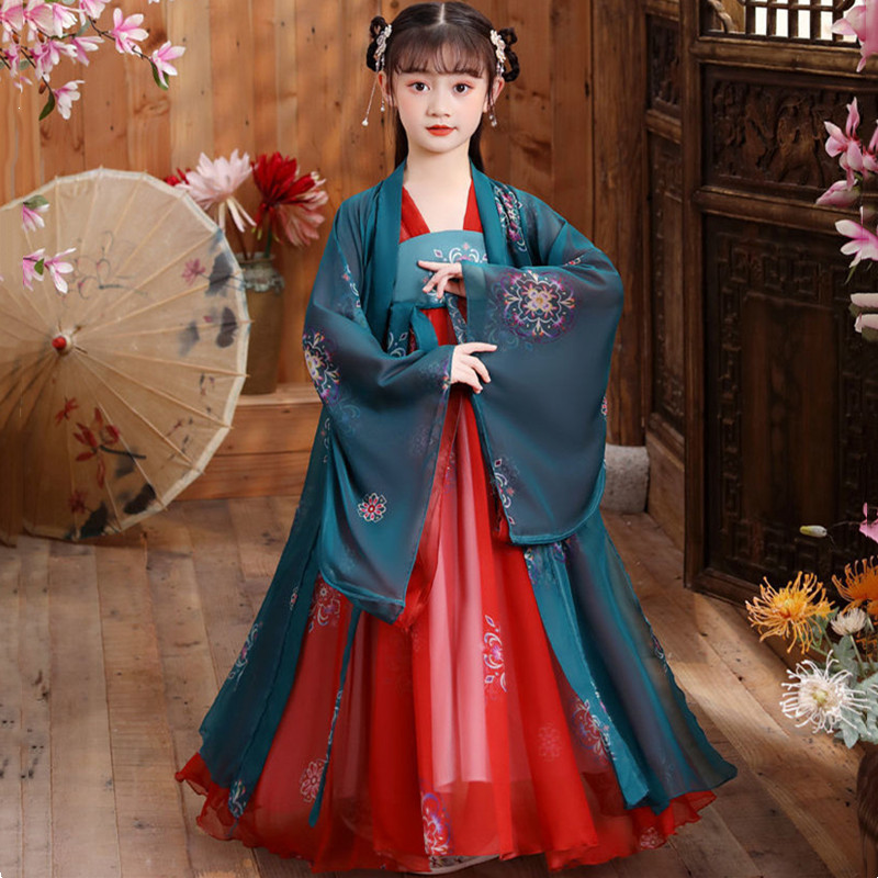 Baby Clothing Kit - Summer Hanfu Dress Girl Fairy Tang