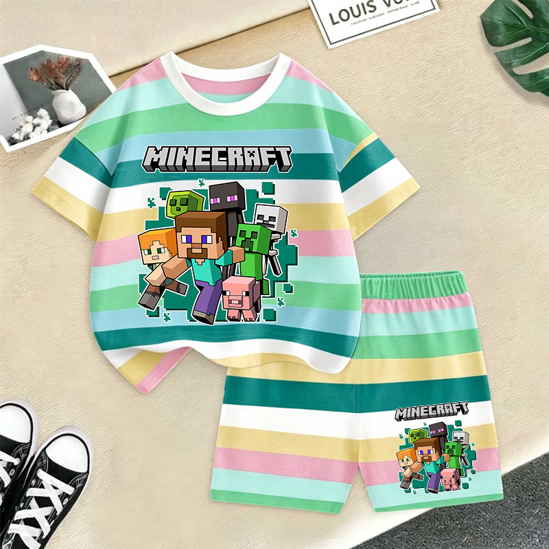 Baby Clothing Kit - Minecrafted Girl boy Summer T shirt