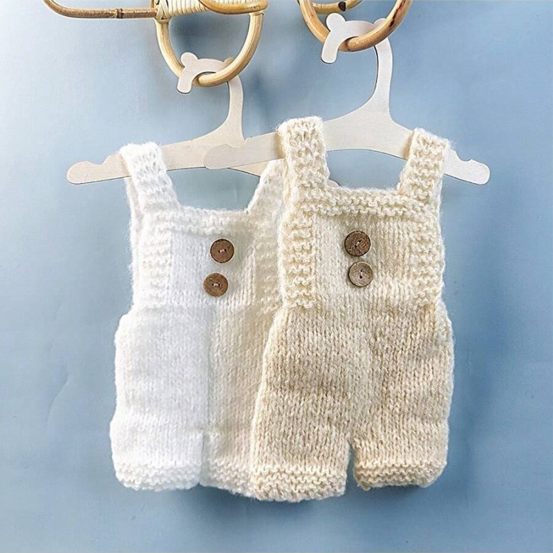 Baby Clothing Kit - Newborn Photography Props Soft Mohair Knitted