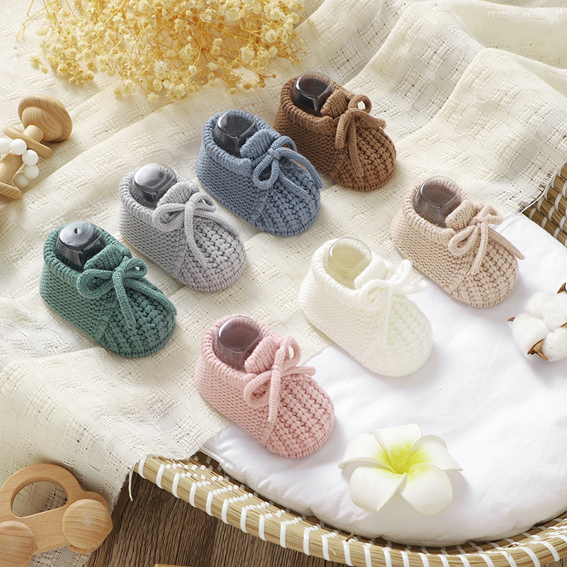 Baby Clothing Yarn - Infant Baby Shoes Knitted Newborn Boys