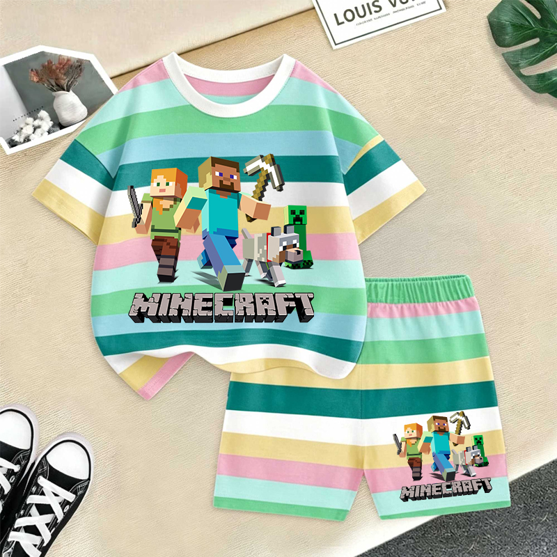 Minecrafted Girl boy Summer T  - Baby Clothing Kit reseña y precio