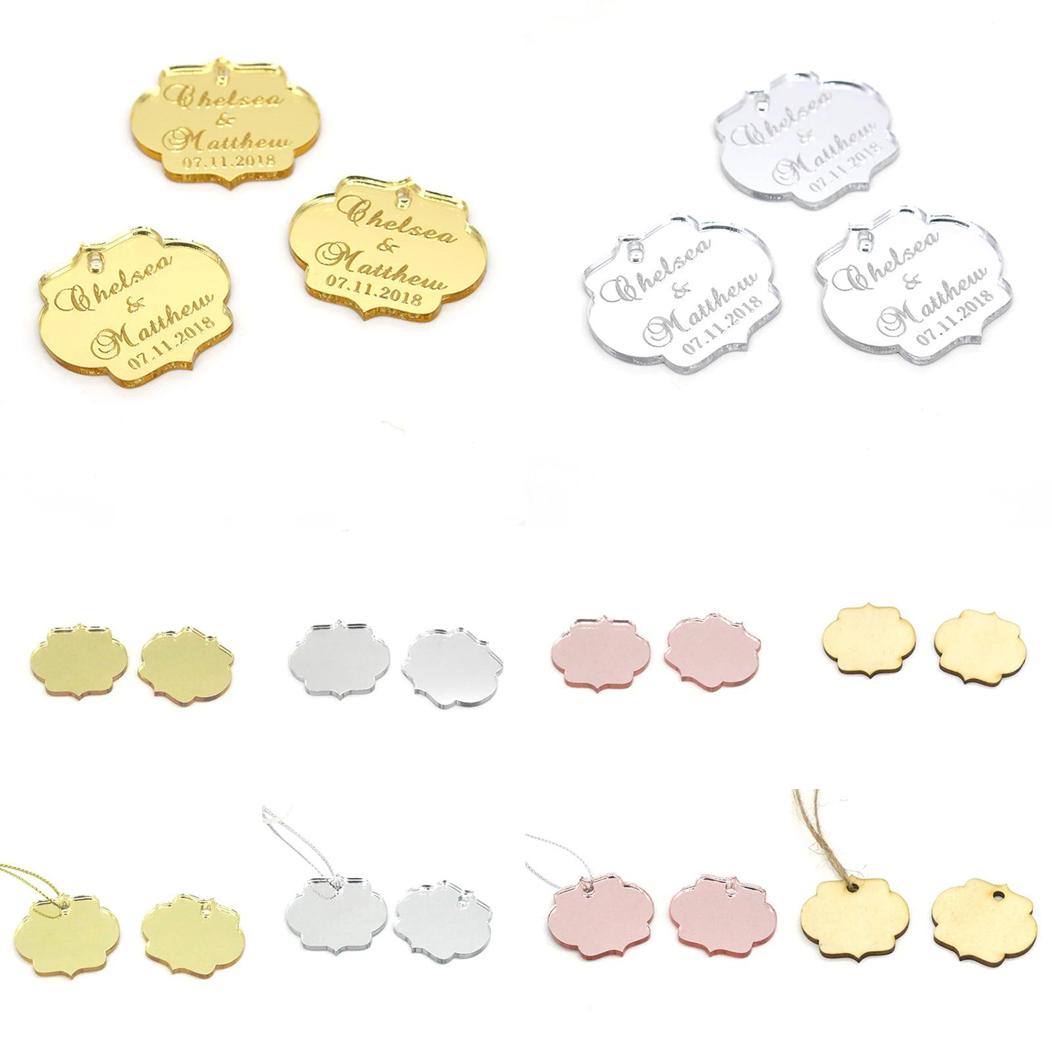 20/50/100Pcs Custom Wedding Pa - Baby Clothing Easter reseña y precio