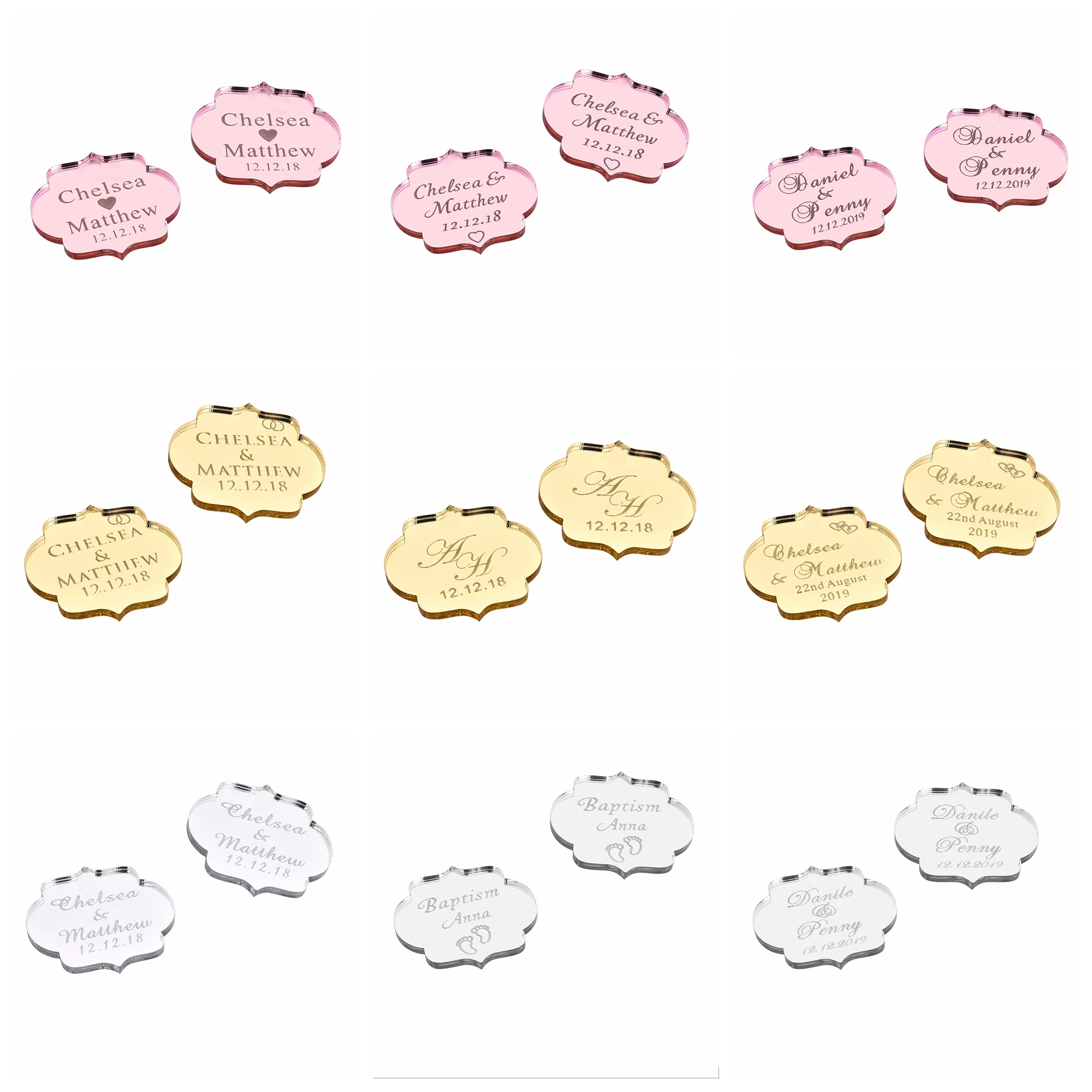 20/50/100Pcs Custom Wedding Pa - Baby Clothing Easter reseña y precio