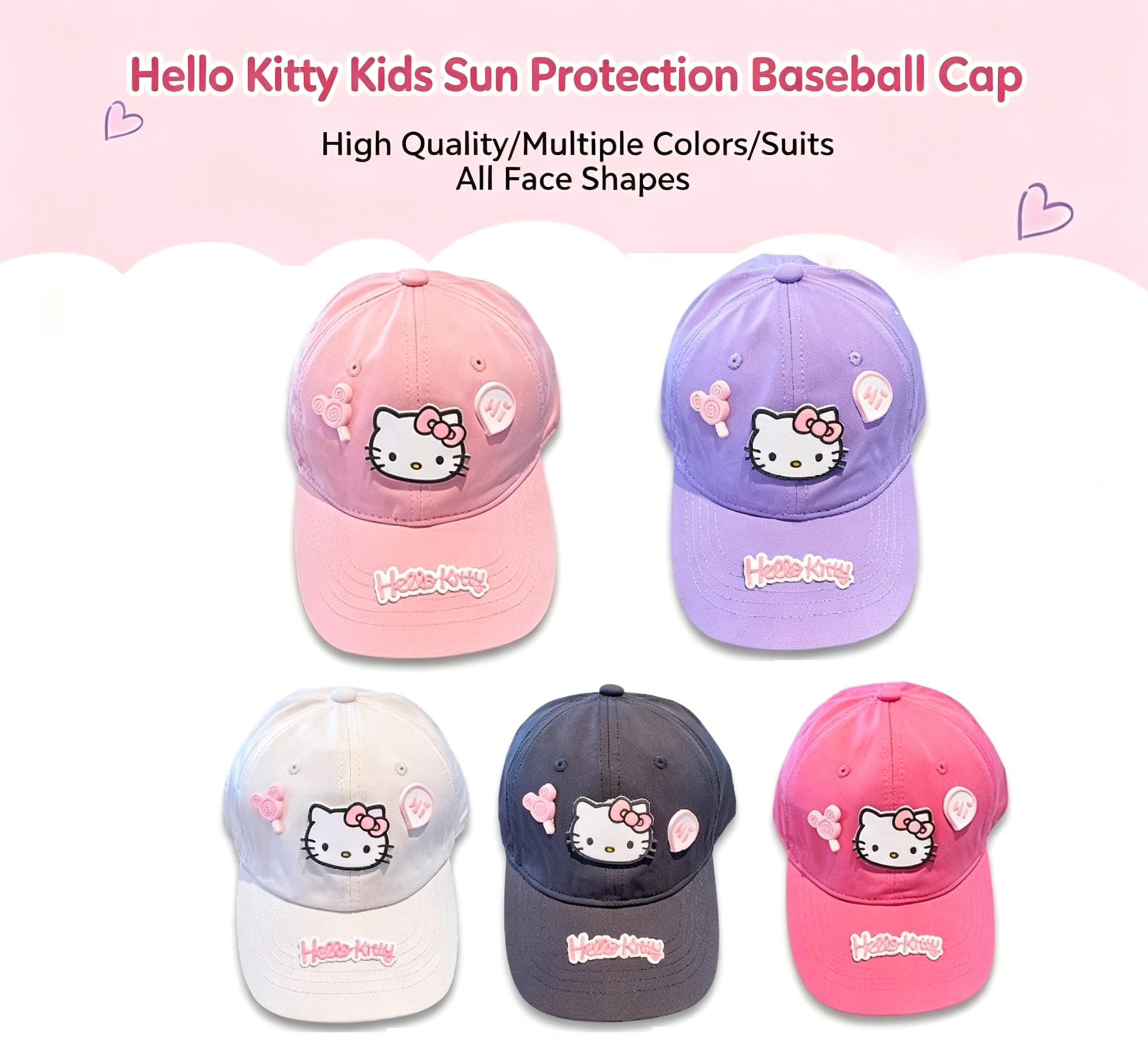 Hello Kitty Baseball Cap for T - Sun Hat Wide Brim reseña y precio