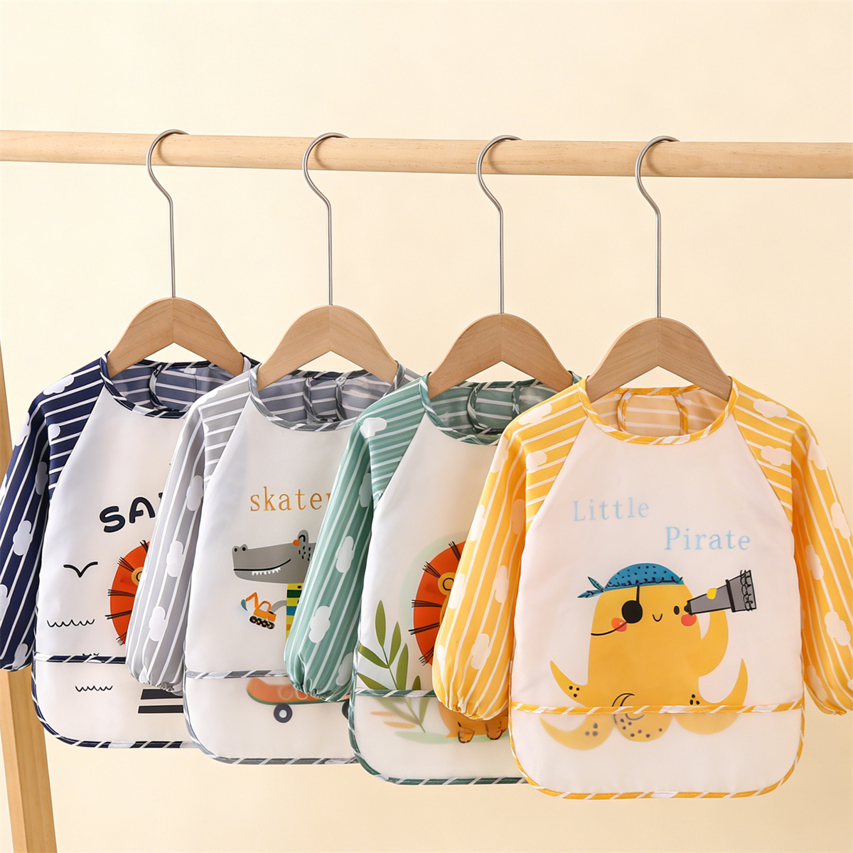 2pcs Waterproof Full Sleeve Ba - Baby Clothing Kit reseña y precio