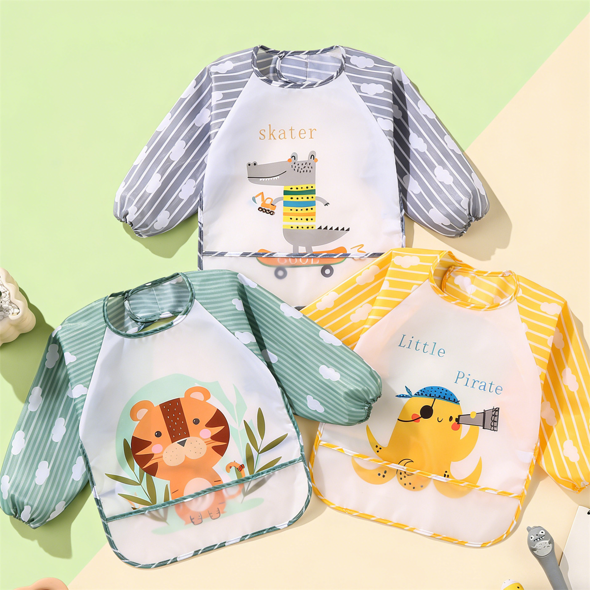 2pcs Waterproof Full Sleeve Ba - Baby Clothing Kit reseña y precio
