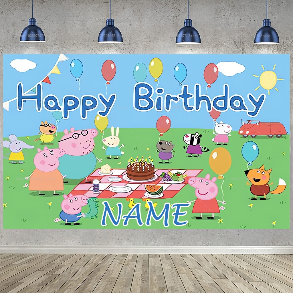 Custom Name Cartoon Peppa Pig  - Baby Clothing Easter reseña y precio