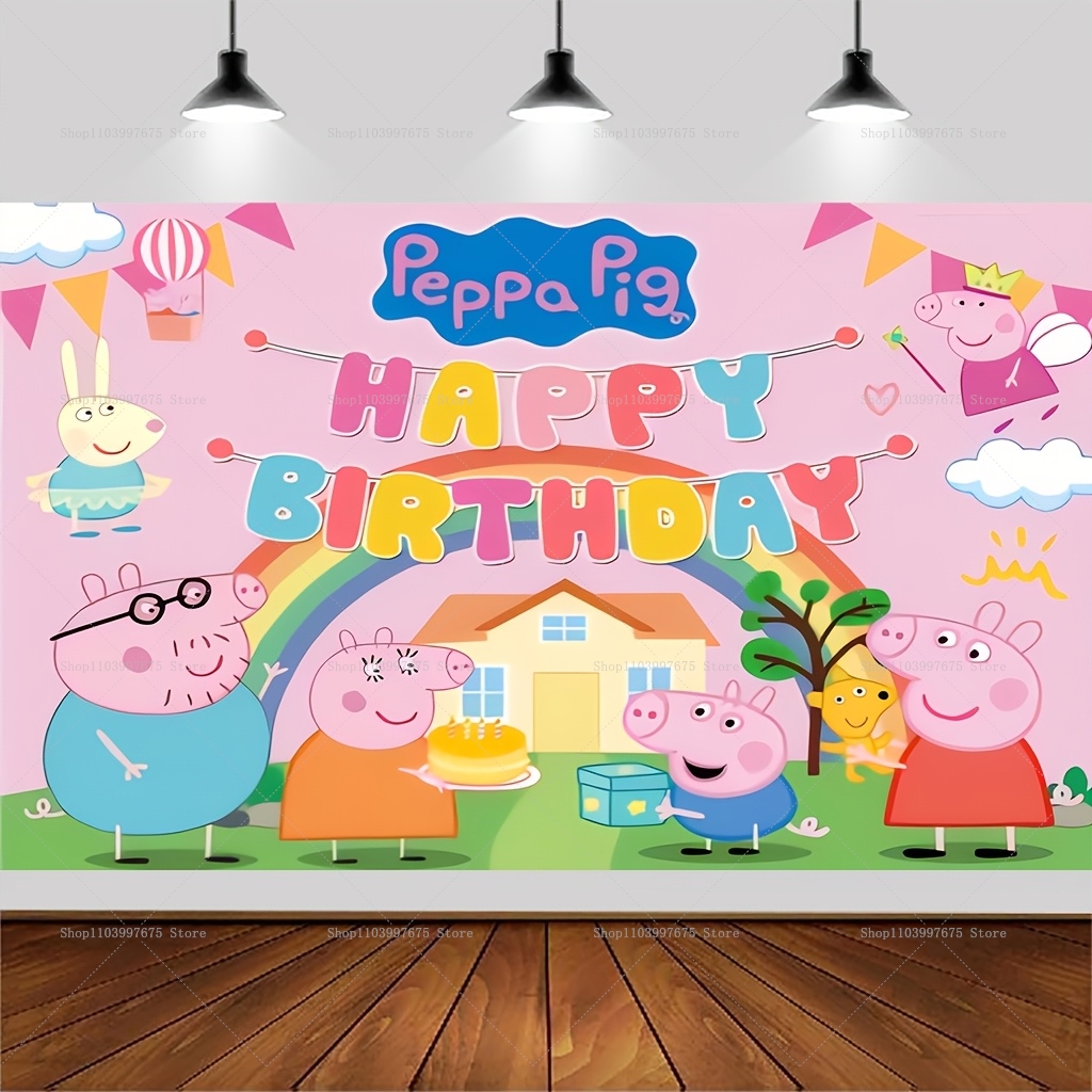 Custom Name Cartoon Peppa Pig  - Baby Clothing Easter reseña y precio