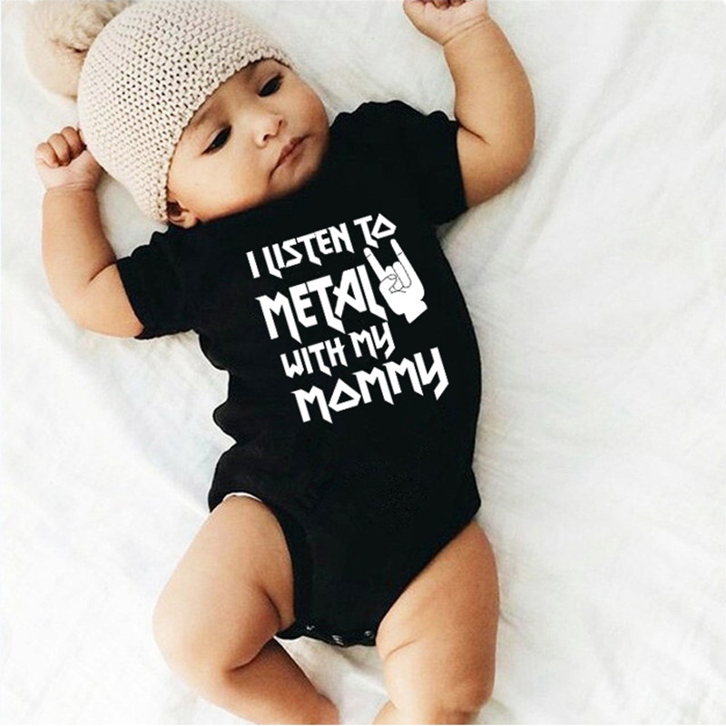 I Listen to Metal with My Dadd - Baby Clothing Gender Neutral reseña y precio