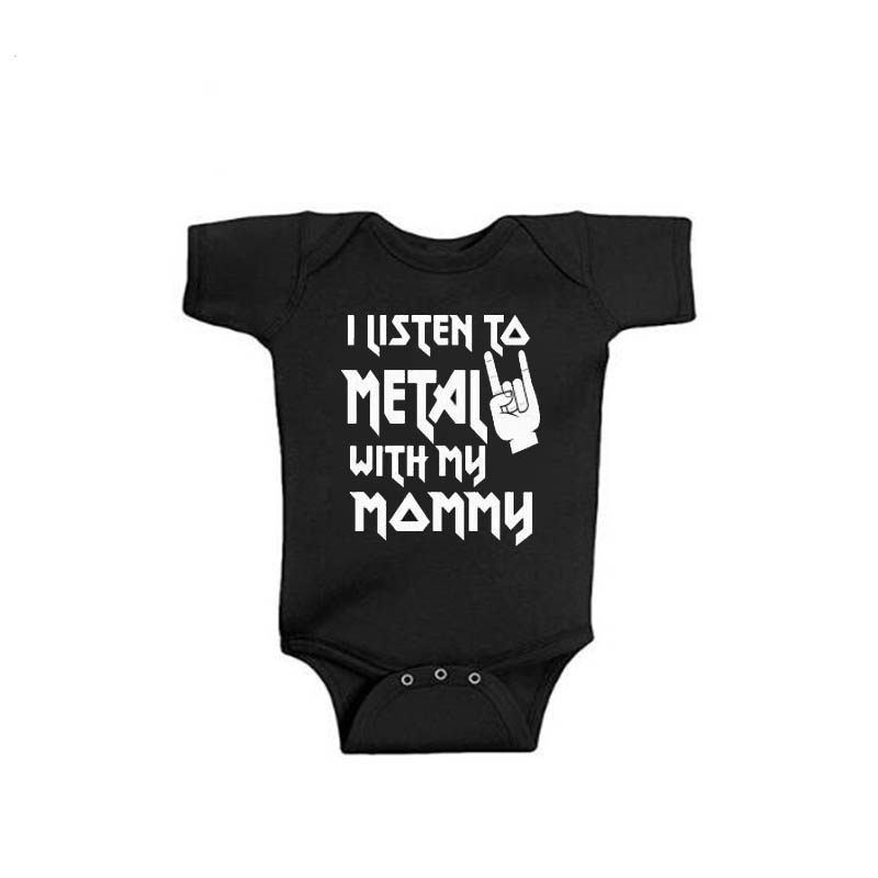 I Listen to Metal with My Dadd - Baby Clothing Gender Neutral reseña y precio