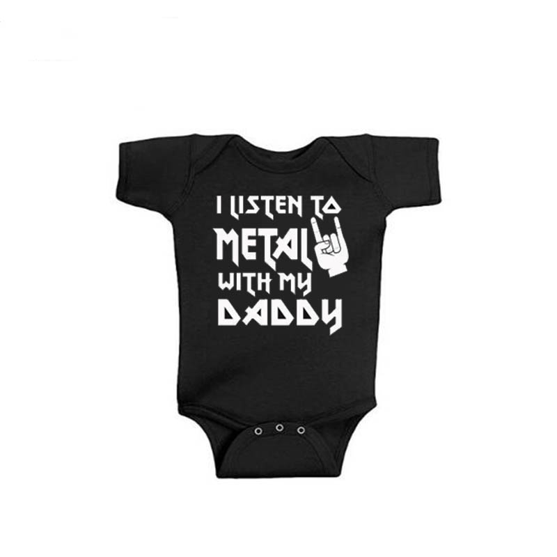 I Listen to Metal with My Dadd - Baby Clothing Gender Neutral reseña y precio