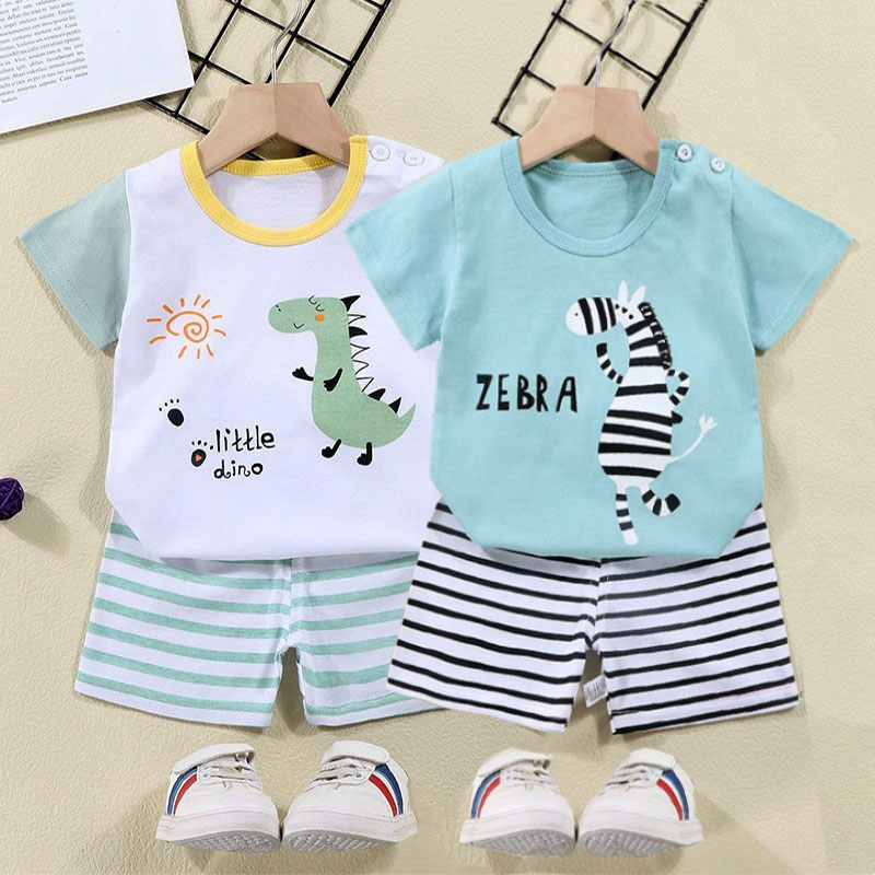 Cotton Tees+Shorts 2-piece Tra - Baby Clothing Kit reseña y precio