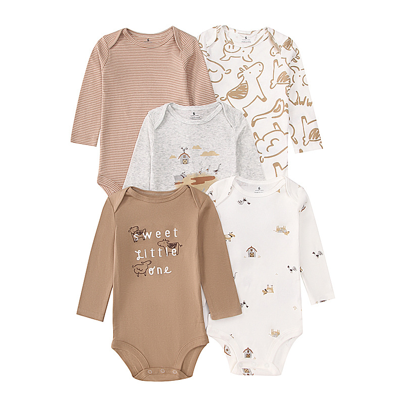 Newborn Baby Bodysuit Cotton 5 - Baby Clothing Gender Neutral reseña y precio