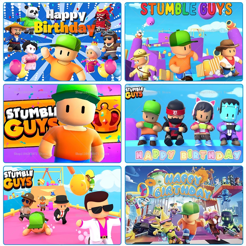 Stumble Guys Theme Birthday Pa - Baby Clothing Easter reseña y precio