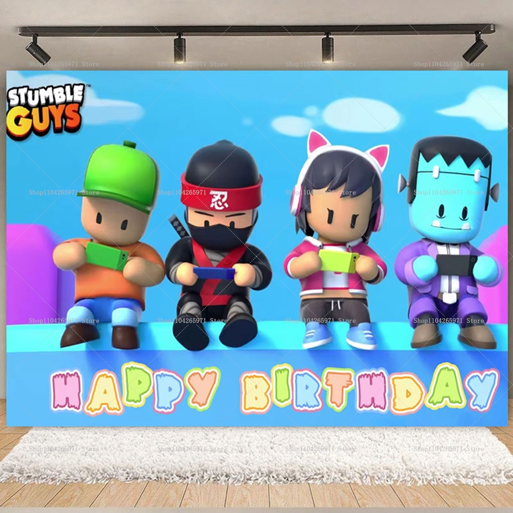 Stumble Guys Theme Birthday Pa - Baby Clothing Easter reseña y precio