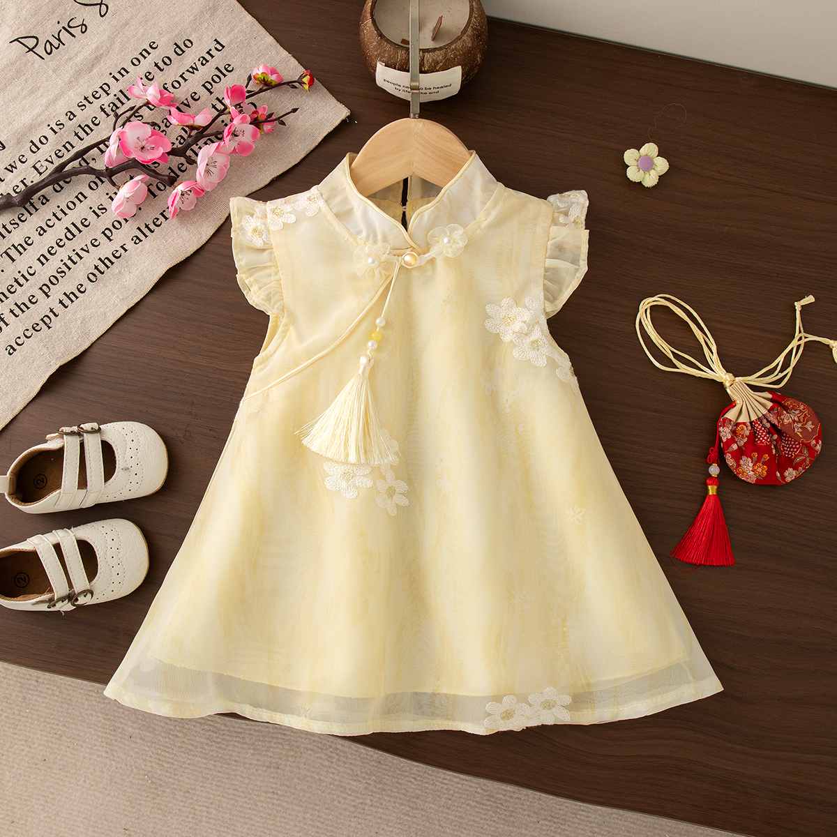 Summer New Baby Girl Yellow Dr - Baby Clothing Yellow reseña y precio