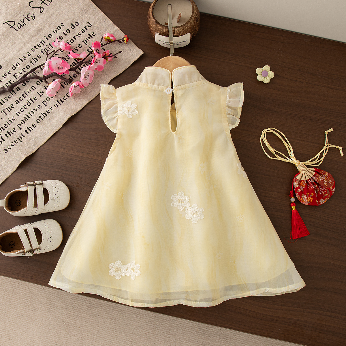 Summer New Baby Girl Yellow Dr - Baby Clothing Yellow reseña y precio