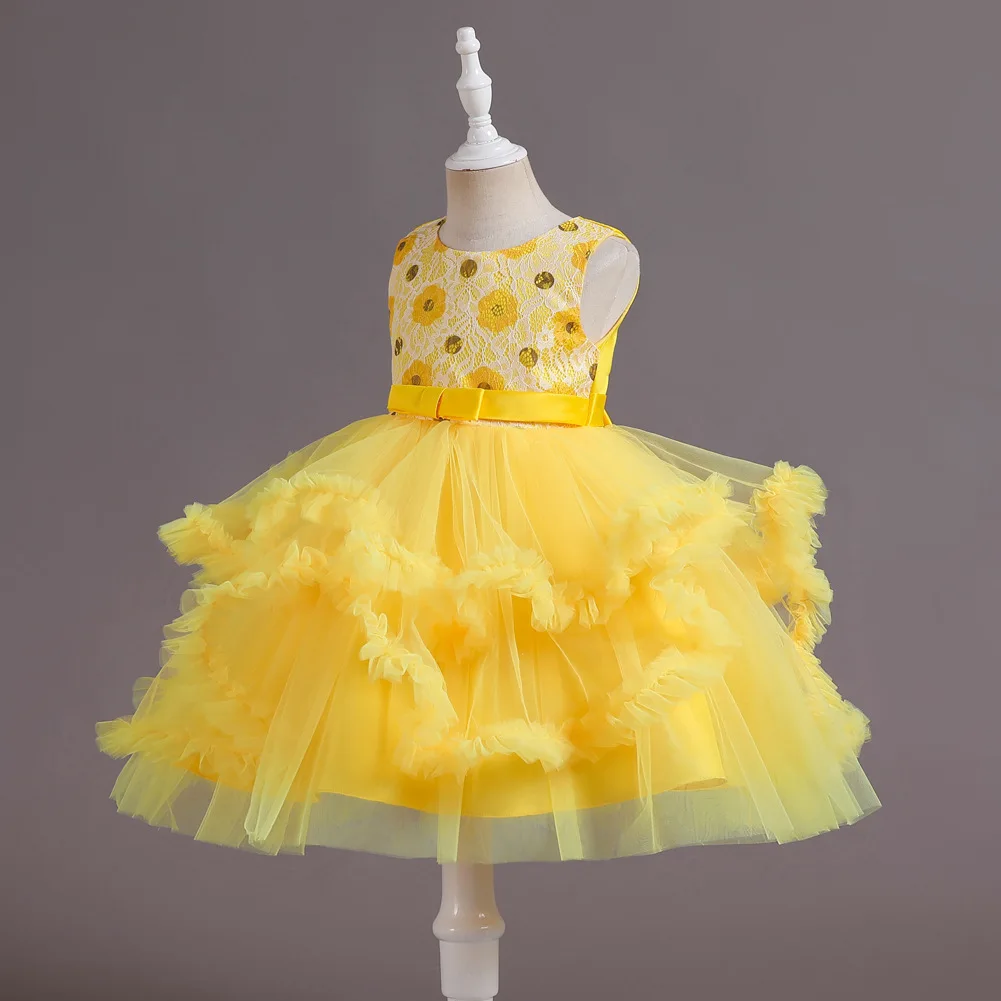 Yellow Red Blue Sleeveless Tut - Baby Clothing Yellow reseña y precio