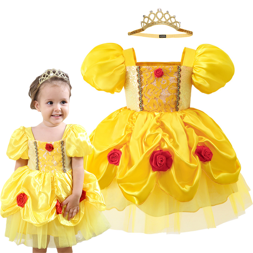 6M-3Y Baby Girl Princess Costu - Baby Clothing Yellow reseña y precio