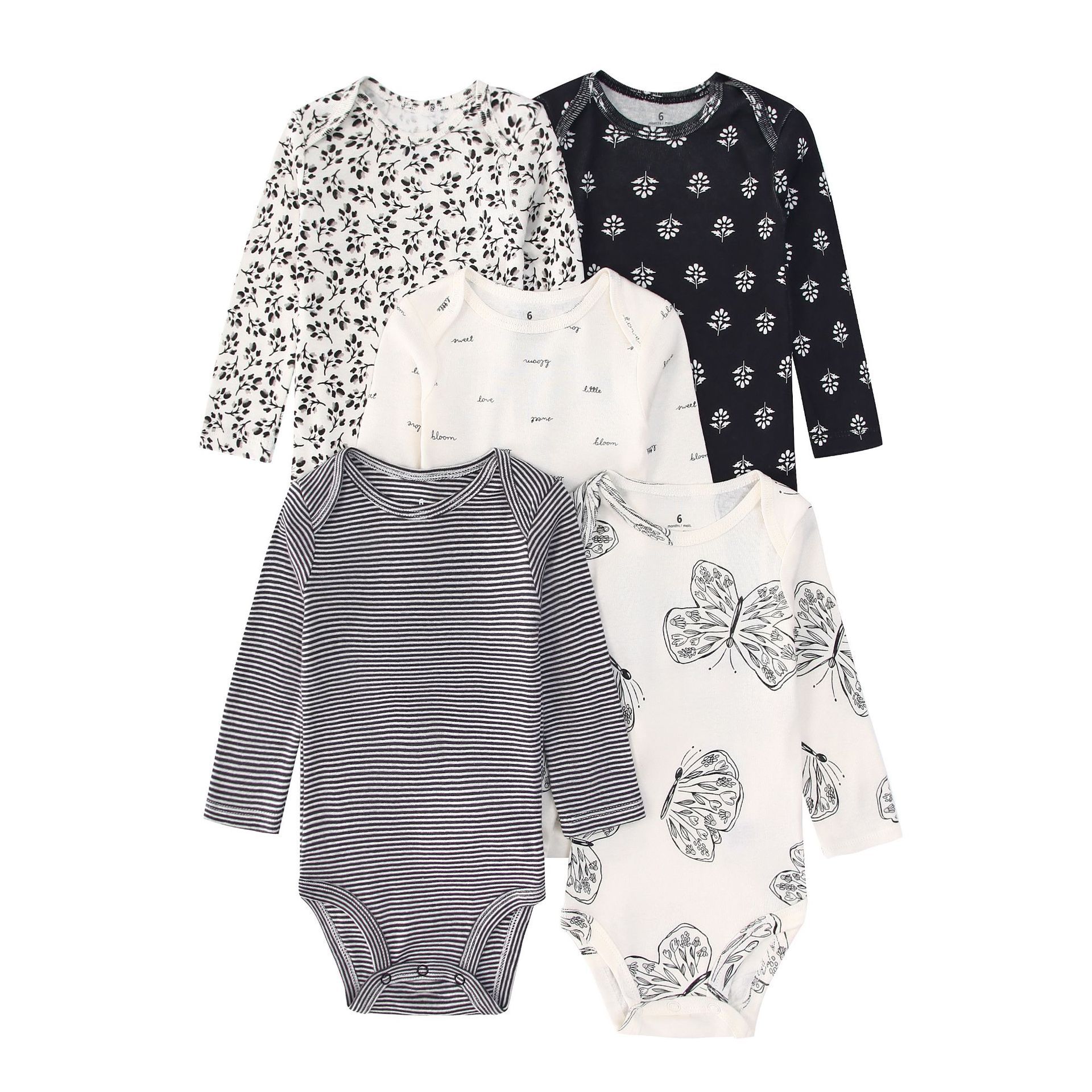 5PCS Newborn Infant Baby Bodys - Baby Clothing Gender Neutral reseña y precio