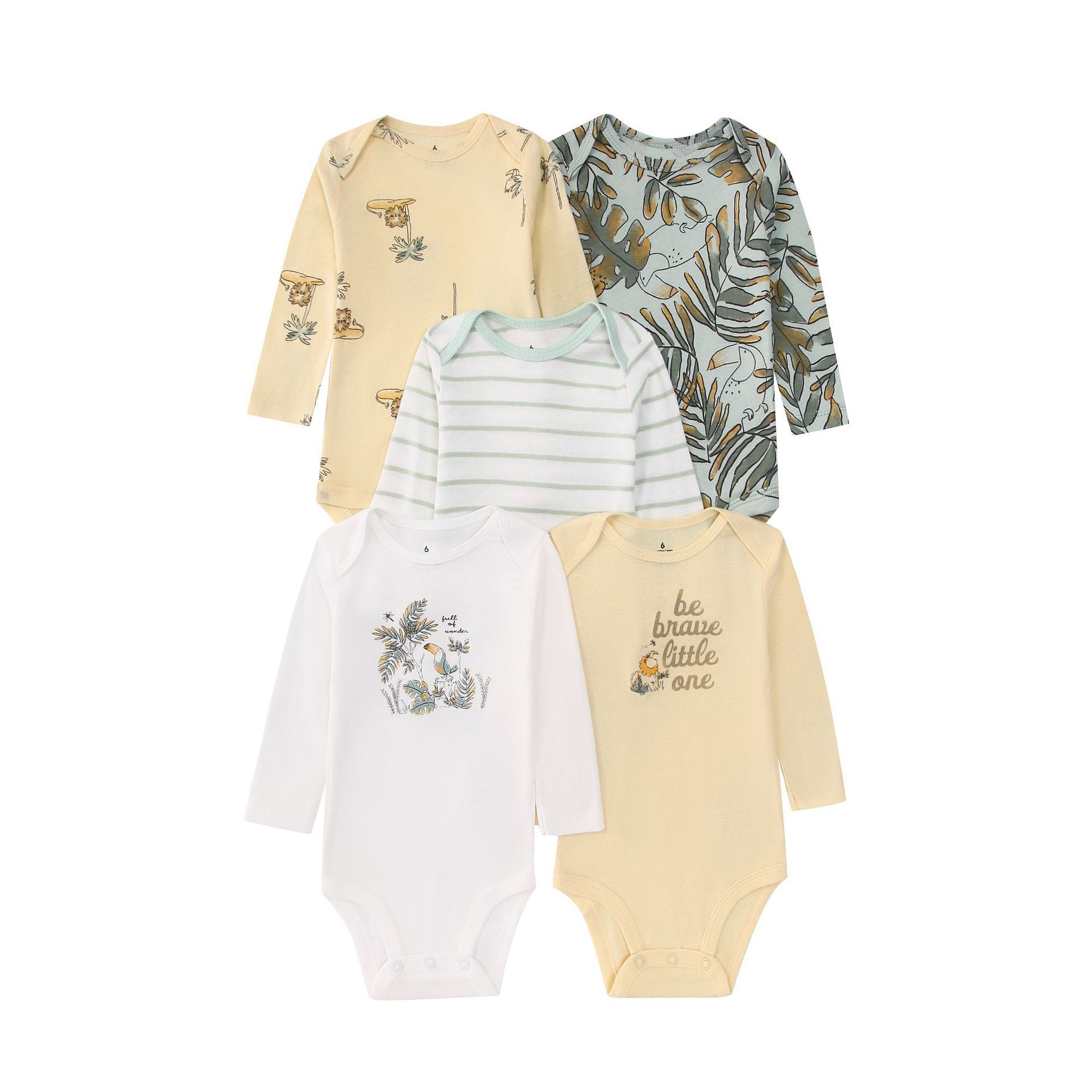 5PCS Newborn Infant Baby Bodys - Baby Clothing Gender Neutral reseña y precio