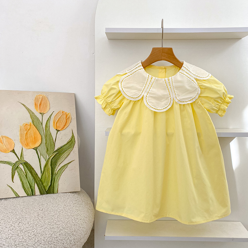 Summer New 2-6Yrs Baby Dress G - Baby Clothing Yellow reseña y precio