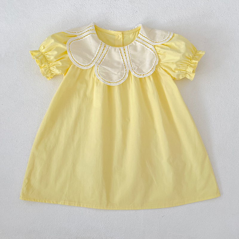 Summer New 2-6Yrs Baby Dress G - Baby Clothing Yellow reseña y precio